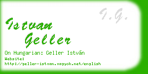 istvan geller business card